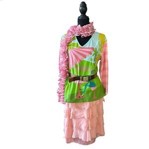 y2k kate lord picnic golf shirt xl